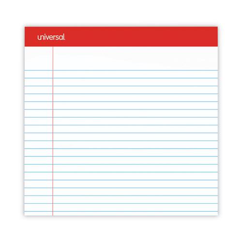 Perforated Ruled Writing Pads, Wide/Legal Rule, Red Headband, 50 White 8.5 x 14 Sheets, Dozen. Picture 6