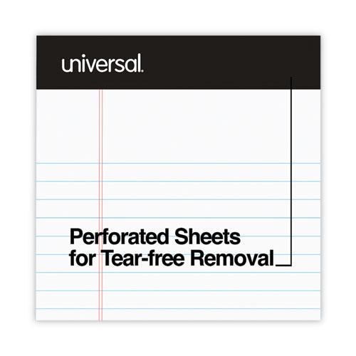 Premium Ruled Writing Pads with Heavy-Duty Back, Narrow Rule, Black Headband, 50 White 5 x 8 Sheets, 12/Pack. Picture 5
