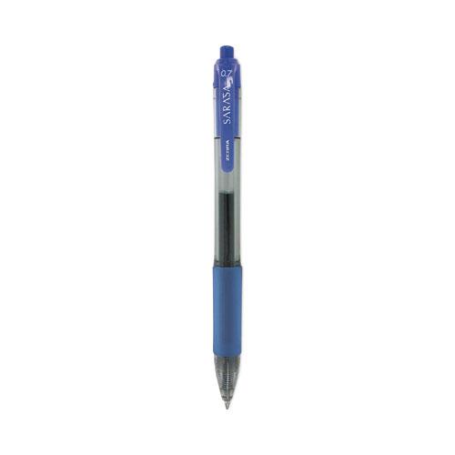 Sarasa Dry Gel X20 Gel Pen, Retractable, Medium 0.7 mm, Blue Ink, Clear/Blue Barrel, 36/Pack. Picture 1