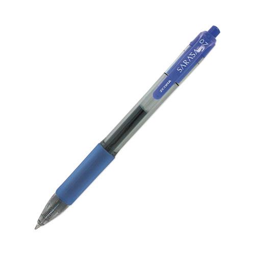 Sarasa Dry Gel X20 Gel Pen, Retractable, Medium 0.7 mm, Blue Ink, Clear/Blue Barrel, 36/Pack. Picture 4