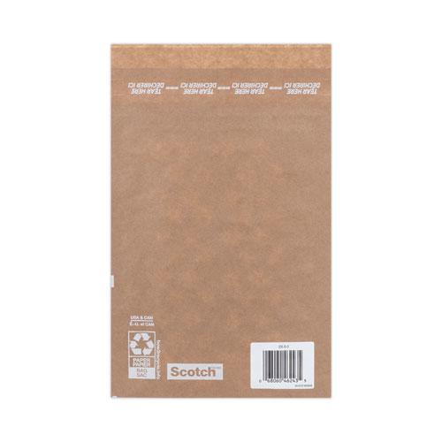 Curbside Recyclable Padded Mailer, #0, Bubble Cushion, Self-Adhesive Closure, 7 x 11.25, Natural Kraft, 100/Carton. Picture 4