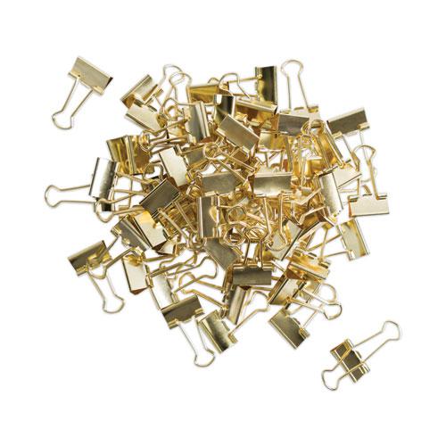 Binder Clips, Small, Gold, 72/Pack. Picture 2