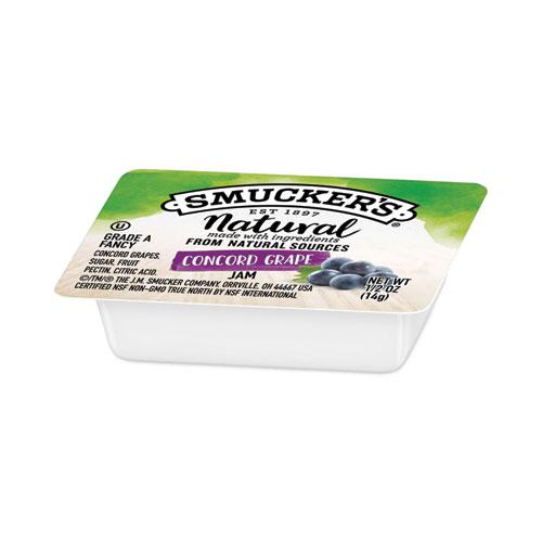 Smuckers 1/2 Ounce Natural Jam, 0.5 oz Container, Concord Grape, 200/Carton. Picture 2