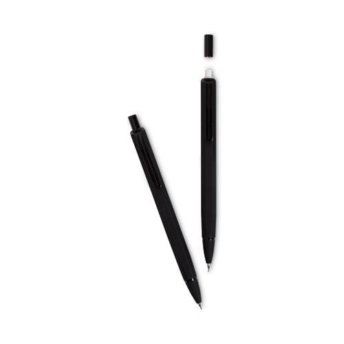 Cambria Soft Touch Mechanical Pencil, 0.7 mm, HB (#2), Black Lead, Black Barrel, 12/Pack. Picture 3