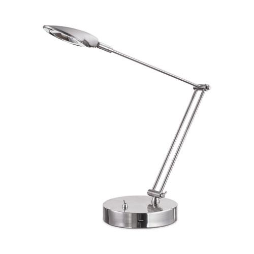 Adjustable LED Task Lamp with USB Port, 11w x 6.25d x 26h, Brushed Nickel. Picture 4