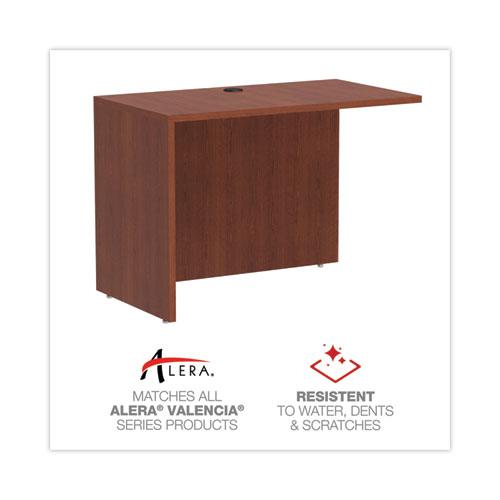 Mod Mobile Pedestal, Left or Right, 3-Drawers: Box/Box/File, Legal/Letter, Slate Teak, 15" x 20" x 28". Picture 4
