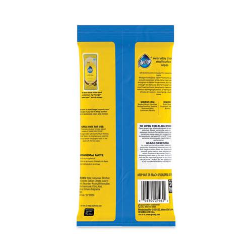 Multi-Surface Cleaner Wet Wipes, Cloth, 7 x 10, Fresh Citrus, White, 25/Pack, 12 Packs/Carton. Picture 4