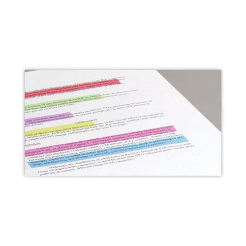 Removable Highlighter Tape, 0.5" x 720", Assorted, 6/Pack. Picture 4