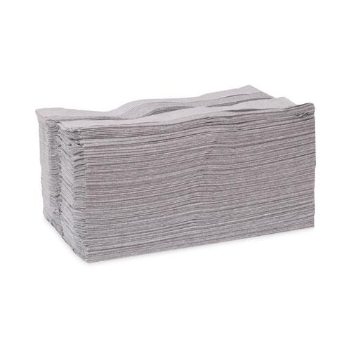 Industrial Cleaning Cloths, 1-Ply, 16.34 x 14, Gray, 210 Wipes/Box. Picture 2