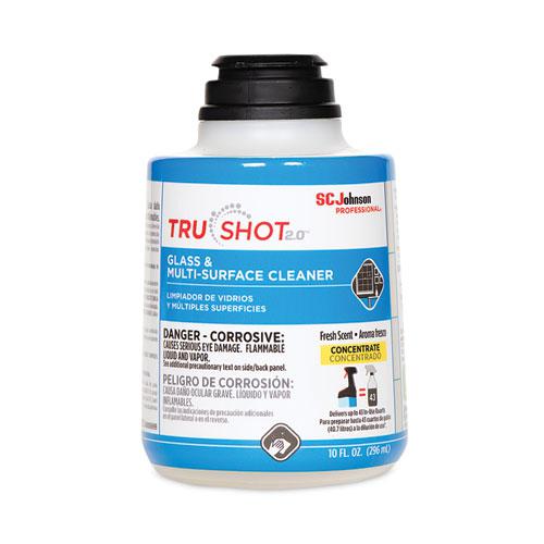 TruShot 2.0 Glass and Multisurface Cleaner, Clean Fresh Scent, 10 oz Cartridge, 4/Carton. Picture 1