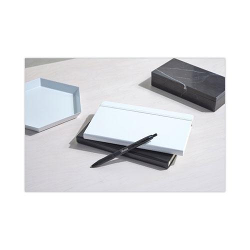 S-Gel Premium Metal Barrel Gel Pen, Retractable, Medium 0.7 mm, Black Ink, Black Barrel, Dozen. Picture 4