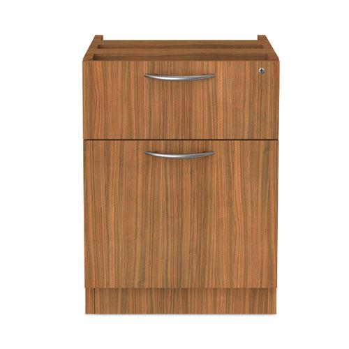 Alera Valencia Series Hanging Pedestal File, Left/Right, 2-Drawer: Box/File, Legal/Letter, Modern Walnut,15.63 x 20.5 x 19.25. Picture 1