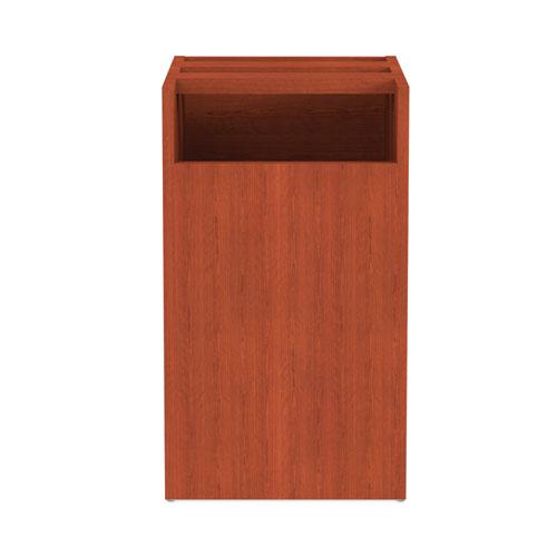 Alera Valencia Series Full Pedestal File, Left/Right, 2 Legal/Letter-Size File Drawers, Medium Cherry, 15.63" x 20.5" x 28.5". Picture 5