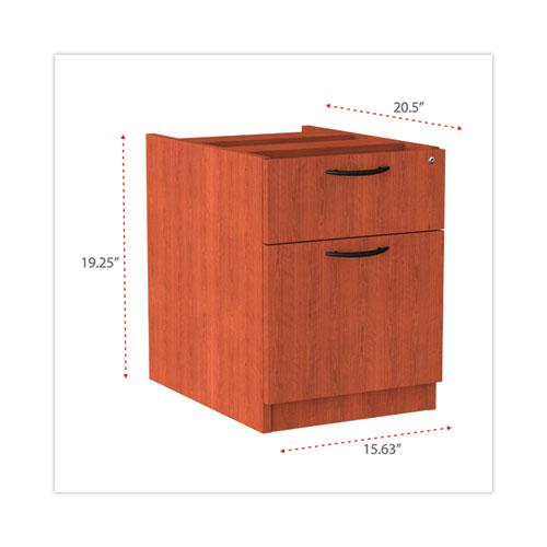 Alera Valencia Series Hanging Pedestal File, Left/Right, 2-Drawer: Box/File, Legal/Letter, Cherry, 15.63 x 20.5 x 19.25. Picture 4