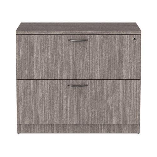Alera Valencia Series Lateral File, 2 Legal/Letter-Size File Drawers, Gray, 34" x 22.75" x 29.5". Picture 1