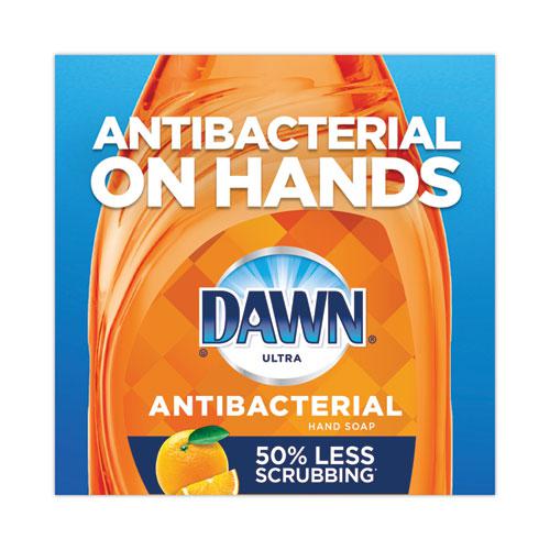 Ultra Antibacterial Dishwashing Liquid, Orange Scent, 38 oz Bottle, 8/Carton. Picture 3