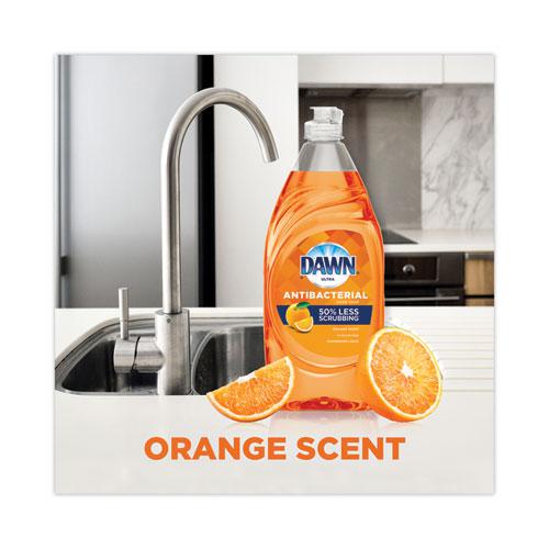 Ultra Antibacterial Dishwashing Liquid, Orange Scent, 38 oz Bottle, 8/Carton. Picture 5