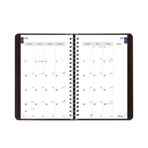 Academic Weekly/Monthly Planner, 8 x 5, Black Cover, 13-Month (Jul to Aug): 2024 to 2025. Picture 2