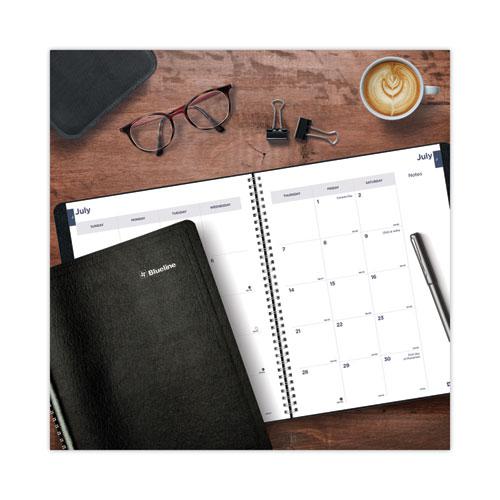 Academic Monthly Planner, 11 x 8.5, Black Cover, 14-Month (July to Aug): 2024 to 2025. Picture 2
