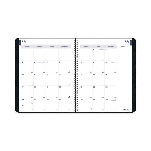 Academic Monthly Planner, 11 x 8.5, Black Cover, 14-Month (July to Aug): 2024 to 2025. Picture 3