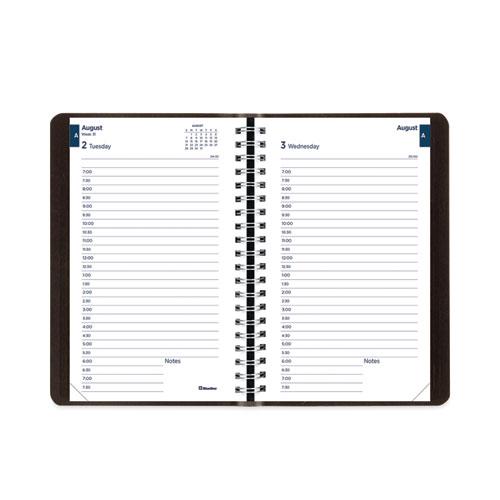Academic Daily/Monthly Planner, 8 x 5, Black Cover, 12-Month (Aug to July): 2024 to 2025. Picture 4