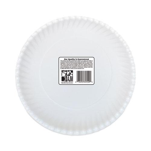 Gold Label Coated Paper Plates, 9" dia, White, 120/Pack, 8 Packs/Carton. Picture 6