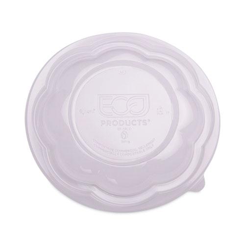 Renewable and Compostable Containers, 18 oz, 5.5" Diameter x 2.3"h, Clear, 150/Carton. Picture 11