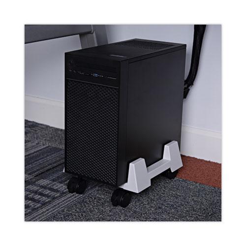 Mobile CPU Stand, 8.75w x 10d x 5h, Light Gray. Picture 3