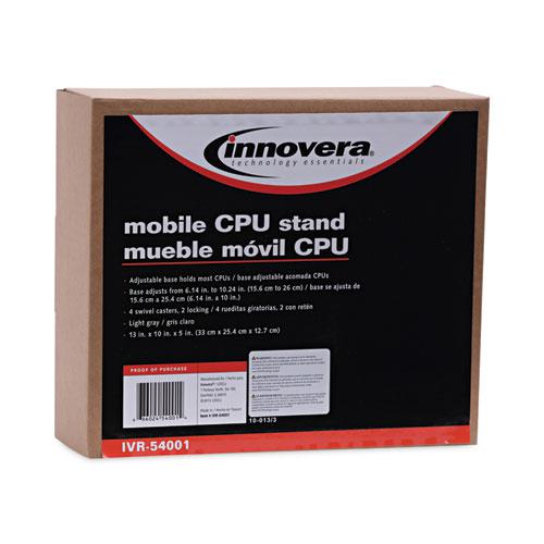 Mobile CPU Stand, 8.75w x 10d x 5h, Light Gray. Picture 4