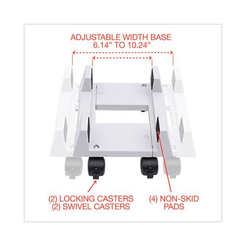 Mobile CPU Stand, 8.75w x 10d x 5h, Light Gray. Picture 2