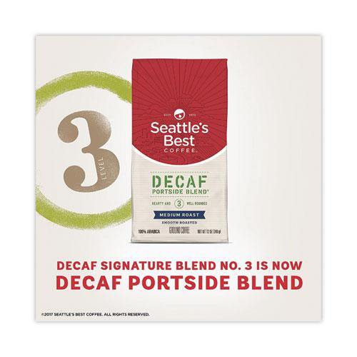 Port Side Blend Ground Coffee, Decaffeinated Medium Roast, 12 oz Bag, 6/Carton. Picture 4