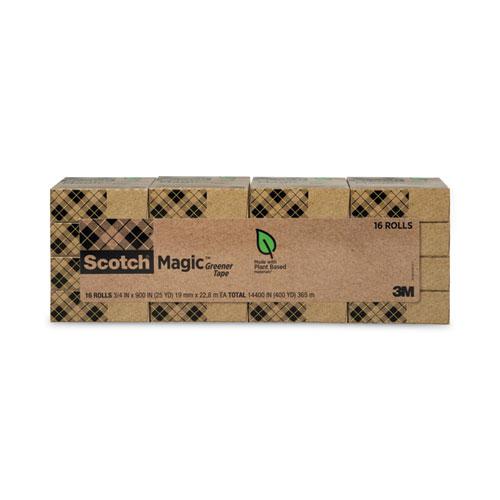 Magic Greener Tape, 1" Core, 0.75" x 75 ft, Clear, 16/Pack. Picture 5