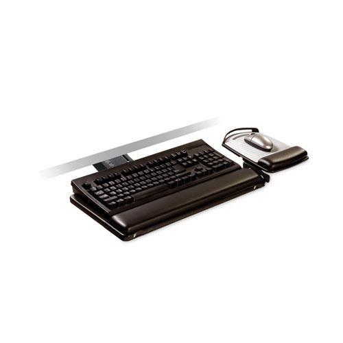 Sit/Stand Easy Adjust Keyboard Tray, Highly Adjustable Platform,, Black. Picture 10