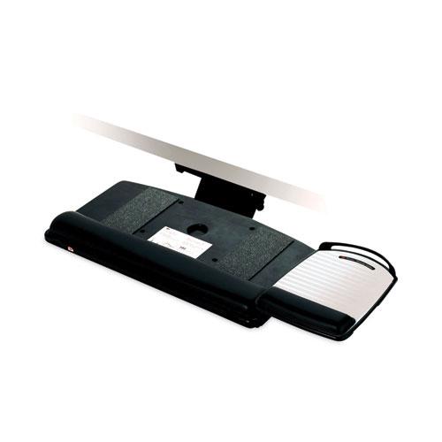 Sit/Stand Easy Adjust Keyboard Tray, Highly Adjustable Platform,, Black. Picture 11