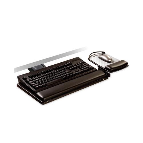 Sit/Stand Easy Adjust Keyboard Tray, Highly Adjustable Platform,, Black. Picture 1