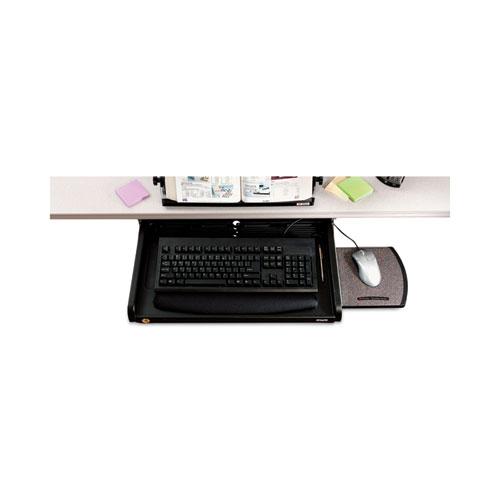 Under Desk Keyboard Drawer, 23w x 14d, Black. Picture 3