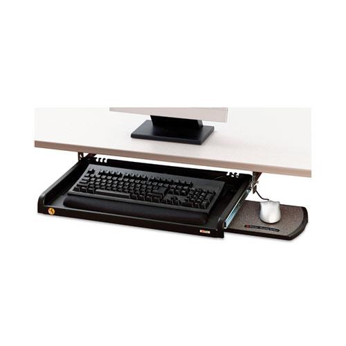 Under Desk Keyboard Drawer, 23w x 14d, Black. Picture 1