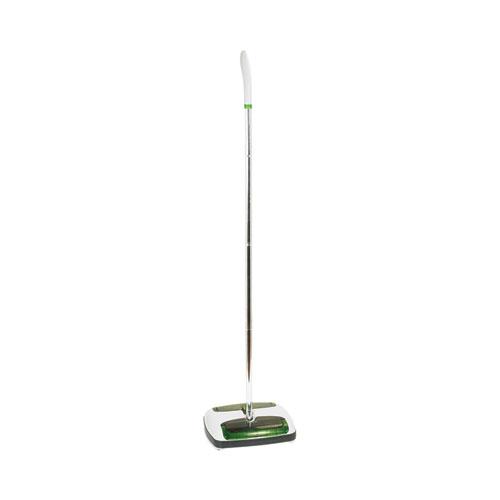 Quick Floor Sweeper, 42" Aluminum Handle, White/Gray/Green. Picture 2