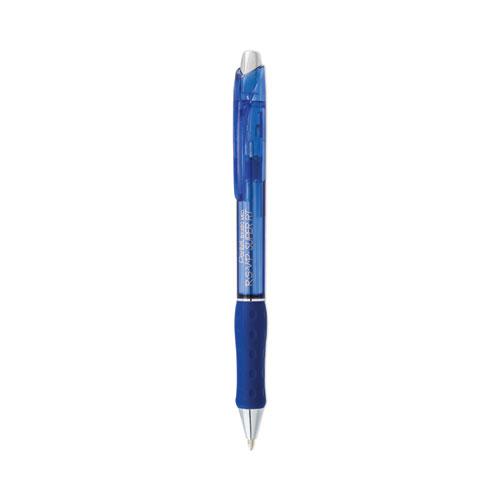 R.S.V.P. Super RT Ballpoint Pen, Retractable, Medium 1 mm, Blue Ink, Translucent Blue/Blue Barrel, Dozen. Picture 1