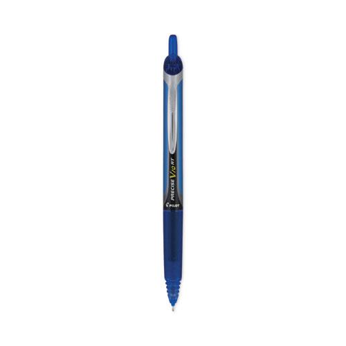 Precise V10RT Roller Ball Pen, Retractable, Bold 1 mm, Blue Ink, Blue Barrel, Dozen. The main picture.
