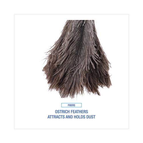 Professional Ostrich Feather Duster, 4" Handle. Picture 4