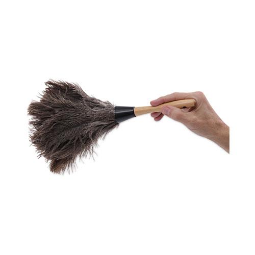 Professional Ostrich Feather Duster, 4" Handle. Picture 6