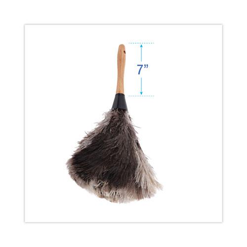 Professional Ostrich Feather Duster, 7" Handle. Picture 2