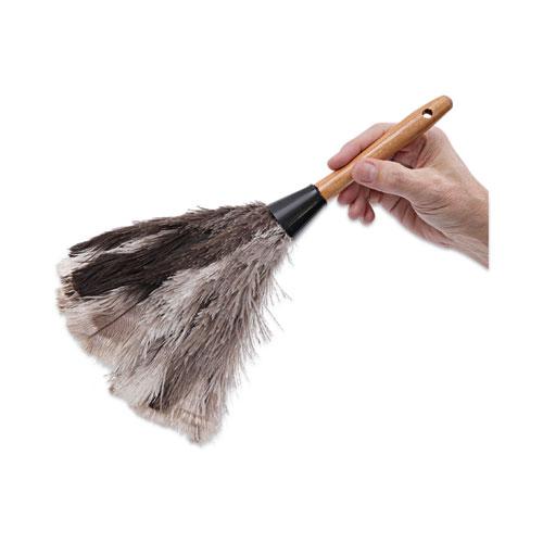 Professional Ostrich Feather Duster, 7" Handle. Picture 6