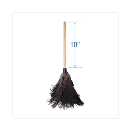Professional Ostrich Feather Duster, 10" Handle. Picture 2