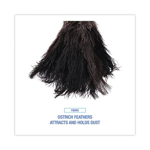 Professional Ostrich Feather Duster, 10" Handle. Picture 4