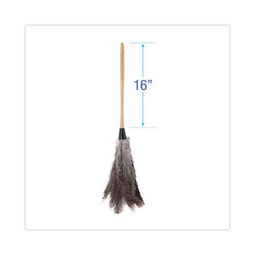 Professional Ostrich Feather Duster, 16" Handle. Picture 2