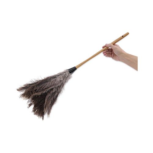 Professional Ostrich Feather Duster, 16" Handle. Picture 6