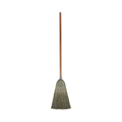 Warehouse Broom, Yucca/Corn Fiber Bristles, 56" Overall Length, Natural. Picture 1