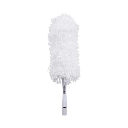 MicroFeather Duster, Microfiber Feathers, Washable, 23", White. Picture 1